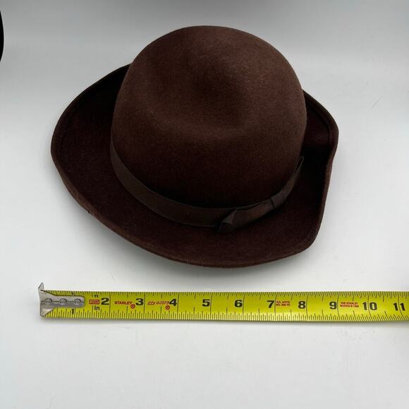 Burberry Women\'s Vintage Brown 100% Wool Felt Bowler Hat main image 9